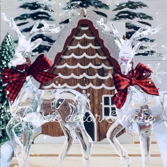 Holiday Reindeer  Decor Set For your Tier Trays - Picture 1 of 1